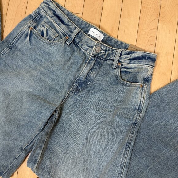 NEW Pacsun Casey Low Rise Baggy Jeans Medium Indigo Tint NWT Size 26 - Picture 5 of 16